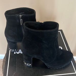 Leonore by Karl Lagerfjeld Paris suede leather booties